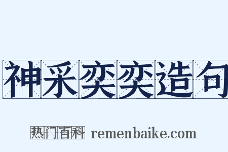 神采奕奕造句是什么意思的图片